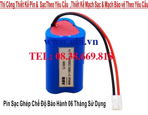 Pin Sạc Khối Li-ion 12.6V-2200mah